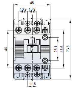 MC-18b AC24V 50Hz 1a1b, Screw (Metasol) контактор силовой - фото2