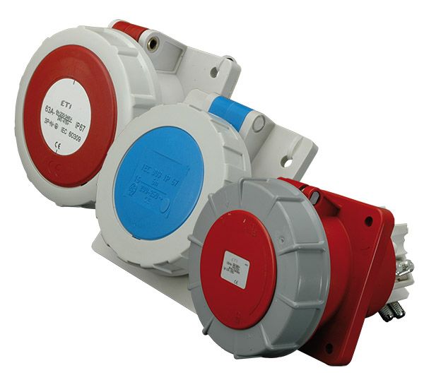 Розетка встраиваемая EEH-3232 IP67 (32A, 230V, 2P+PE) - фото1