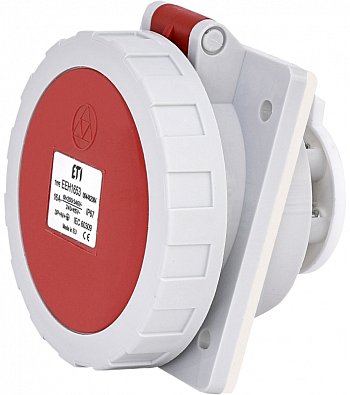Розетка встраиваемая EEH-1653 IP67 (16A, 400V, 3P+N+PE) - фото1