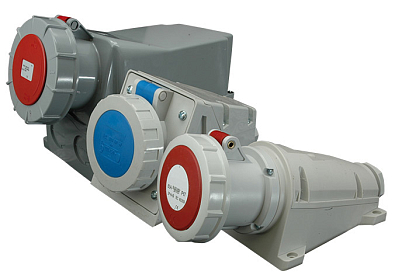 Розетка настенная EZH-3232 IP67 (32A, 230V, 2P+PE) - фото1