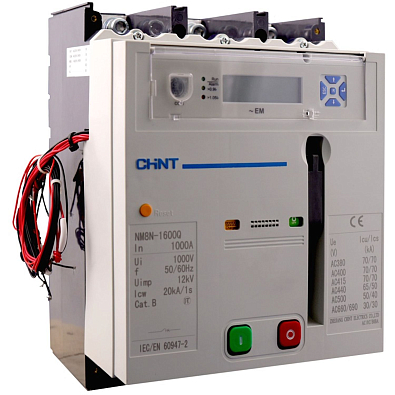Авт. выкл. NM8N-1600H EM 4P 800А 100кА с электр. расцепителем, LCD, МП 230АС (R) - фото1