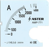Шкала к амперметру AMP-771 2000/5 А