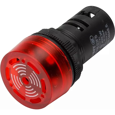 Сигнализатор звуковой ND16-22F Φ22 мм красный AC/DC110В (R) - фото1
