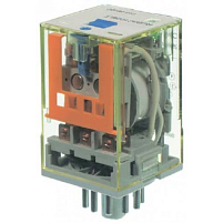 KRB300524LT; Реле промежуточное; 3C, 10A, LED, Тест кнопка, 24B AC