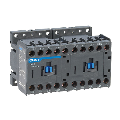 Контактор NXC-12M10/N реверс. 3P 12А AC380B (50/60Гц) 1НО (R) - фото1