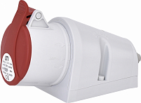 Розетка настенная EZ-1653 IP44 (16A, 400V, 3P+N+PE)