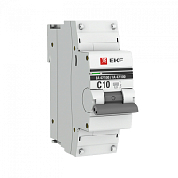ВА 47-100 1P 10А (C) 10kA EKF PROxima автоматический выключатель, арт. mcb47100-1-10C-pro