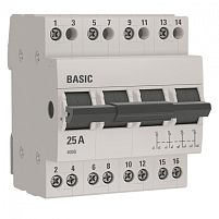 Трехпозиционный переключатель 4P 25А  Basic