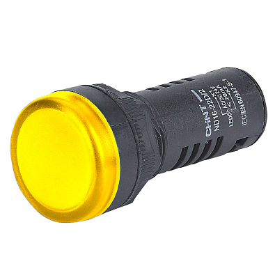 Индикатор ND16-22D/2C желтый, встр. резистор, IP65 AC/DC24В (R) - фото1